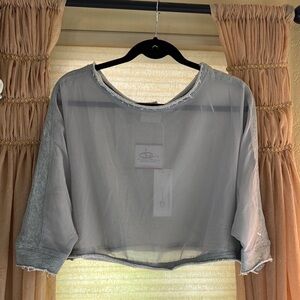 Lush Gray Crop Top